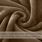 HOZY Soft Twin Size Blanket for All Season Lightweight Thermal Fleece Summer Autumn Fall Winter Spring Blankets for Twin/Twin XL Extra Long Bed Couch Sofa,66x90 Inches,Taupe