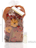 ANDALUCA Autumn Pumpkin Patch Scented Potpourri | Large 20 oz. Bag with Fragrance Vial | Made in California