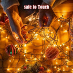 Voice Control 88ft 240LED Smart Christmas String Lights Outdoor/Indoor | String Lights Plug in with Remote, 12Modes, 7Voice Commands & Timers, Christmas Twinkle Light for Xmas Tree Decor (Warm White)