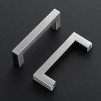 Ravinte 20 Pack Brushed Nickel Kitchen Cabinet Handles 3-1/2 Inch Cabinet Pulls Square Kitchen Hardware for Cabinet Drawer Pulls Drawer Handles Come with Screwdriver