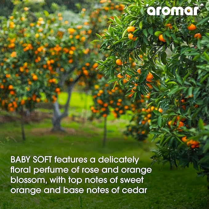 AROMAR Premium Fragrance Oil - Essential Oil for Diffusers & Home Aromatherapy - Baby Soft - 8oz