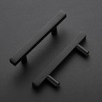 Ravinte 10 Pack Matte Black Cabinet Pulls Slim Kitchen Cabinet Handles 5 inch Hole Center Drawer Pulls Kitchen Drawer Handles Square Hardware