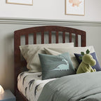 AFI Richmond Twin Size Headboard with Attachable Charger in Walnut