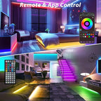 400ft Led Lights for Bedroom Music Sync, Color Changing Led Strip Lights with IR Remote and App Control RGB Led Light Strip for Home Party Room Decor