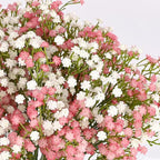 N&T NIETING Babys Breath Flowers,10Pcs Fake Gypsophila Plants Artificial Pink White Baby Breath Flowers Bulk for Wedding Bouquets Party Home Garden Decoration