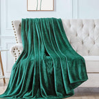 Walensee Fleece Blanket Plush Throw Fuzzy Lightweight (King Size 108x90 Emerald Green) Super Soft Microfiber Flannel Blankets for Couch, Bed, Sofa Ultra Luxurious Warm and Cozy for All Seasons