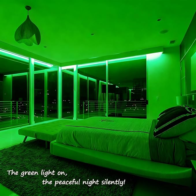 48ft Green LED Rope Lights Outdoor Waterproof - 324 LEDs Christmas Rope Lights, 120V ETL Certified, Connectable to 192ft, w/24 Mounting Clips & Screws - St. Patrick's Garden Decor