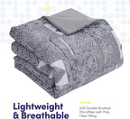 Sweet Home Collection 7 Piece Comforter Set Bag Solid Color All Season Soft Down Alternative Blanket & Luxurious Microfiber Bed Sheets, Tulsa, Queen