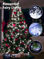 3 Pack Fairy Lights Battery Operated with Remote Control Timer, 26 FT 80 LED String Lights Outdoor Indoor, 8 Mode Twinkle Lights for Christmas Party Wedding Birthday Bedroom Décor (Cool White)