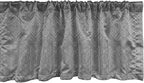 Ambesonne Aztec Window Valance Pack of 2, Pattern of Symmetric Tribal Inspired Streaks and Motifs in Greyscale Tones, Rod Pocket Curtain Valances for Kitchen Bedroom, 42" X 18", Pale Grey and Dimgray