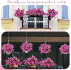 60 Pcs Artificial Faux Bougainvillea Fake Flower Silk Bougainvillea Branches UV Resistant Outdoor Indoor Decoration for Wedding Home Centerpieces Outside Decor (Rose Purple)