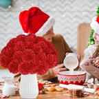 36 Pcs Artificial Chrysanthemums Flowers Red Flowers Fake Mums Silk Flowers for Spring Home Decor Christmas Floral Arrangement Halloween Table Centerpiece
