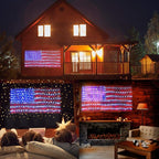 HYH American Flag Lights with 420 Super Bright LEDs,Waterproof Led Flag Net Light of The United States for Yard,Garden Decoration, Festival, Holiday, Party Decoration,Christmas Decorations