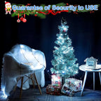Decute 800LED 272ft Christmas String Lights UL Certified 8 Modes, Waterproof Outdoor Indoor Twinkle Starry Light for Christmas Tree Patio Garden Party Decor, Cool White