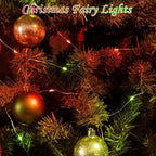4 Pack Red and Green Christmas String Lights, Each 20FT 60 LED Fairy Lights Battery Operated with Timer, Waterproof Twinkle Lights for Outdoor and Indoor Bedroom Home Yard Patio Christmas Decorations