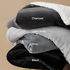 Bedsure GentleSoft Sherpa Fleece Oversized Cal King Blankets for Bed - Thick and Warm, Soft Fuzzy Plush Large Blanket for Winter, Black, 112x98 Inches
