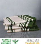 Urban Villa Kitchen Towels 100% Cotton Pack of 3, Highly Absorbent Quick Drying Super Soft Premium Dish Towels 20x30 Inch for Kitchen with Hanging Loop Hand & Tea Towels - Yellow/White