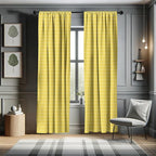 Ambesonne Yellow Window Curtains, Moroccan Trellis Pattern in Yellow Tones Vintage Eastern Pattern, Lightweight Decor 2-Panel Set with Rod Pocket, Pair of - 28" x 95", Mustard Yellow