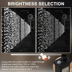 500 LEDs 172ft Green Cable Wire Christmas Light Fairy String Tree Twinkle Lights Plug in 12 Modes for Christmas Party, Outdoor, Garden, Wedding, Home Decoration (White)
