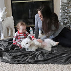 Bedsure GentleSoft Fleece Blanket Twin Size Dark Grey - 300GSM Lightweight Plush Fuzzy Cozy Soft Warm Blanket for Bed, Sofa, Couch, Travel, Camping, 60x80 inches