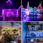 39Ft 120 LED Fairy Lights Battery Operated, RGB Color Changing String Light with Remote and Timer, Battery Powered Twinkle Lights for Bedroom, Dorm, Wall, Mason Jar, Backyard Indoor Outdoor Christmas