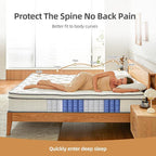 King Size Mattress, 12 Inch Pocket Spring & Memory Foam, Medium Firm, White
