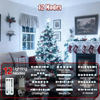 Voice Control 88ft 240LED Smart Christmas String Lights Outdoor/Indoor | String Lights Plug in with Remote, 12Modes, 7Voice Commands & Timers, Christmas Twinkle Light for Xmas Tree Decor (Cool White)