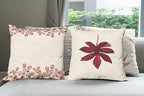 Ambesonne Botanical Throw Pillow Cushion Case Pack of 4, Minimalist Watercolor Painting Leaves Agave Branches Plant in a Pot, Modern Accent Double-Sided Digital Printing, 24", Raspberry Dark Salmon