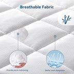 6 Inch Queen Size Mattress in a Box, Breathable Cooling Gel Memory Foam Removable Pillow-Top Mattress, CertiPUR-US Certified, Fiberglass-Free, Medium Firm Support, Ergonomic Design for Pressure Relief