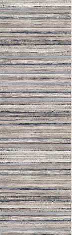 RUG BRANCH Havana 2' x 6' (2' X 5'11") Scandinavian Indoor Runner Rug, Contemporary, Blue Brown - Entryway, Hallway, Bathroom, and Kitchen