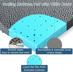 Airensky 2 Inch Memory Foam Mattress Topper, Cooling Gel Infused High Density King (76"x80") Topper with Removable Skin-Friendly Cover, Bed Topper for Pressure Relief Back Pain, CertiPUR-US Certified