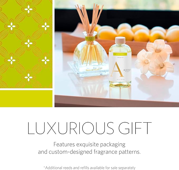 AGRARIA Reed Diffuser Refill, Scented Oil Home Fragrance, Reed Oil Diffuser Gift Set for All Occasions