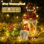 JMEXSUSS 2 Pack Fairy Lights Battery Operated with Remote, Total 400 LED 132ft Battery Powered String Lights, Christmas Twinkle Lights for Bedroom Indoor Outdoor Patio Tree Christmas Decor, Warm White