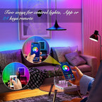 DAYBETTER Led Strip Lights Smart with App Control Remote, 5050 RGB for Bedroom, Music Sync Color Changing for Room Party 200 ft (4 Rolls of 50 ft)