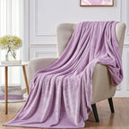 Walensee Fleece Blanket Plush Throw Fuzzy Lightweight (XL-Twin Size 66x90 Lilac) Super Soft Microfiber Flannel Blankets for Couch, Bed, Sofa Ultra Luxurious Warm and Cozy for All Seasons