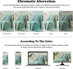 NEWCOSPLAY Super Soft Twin Blanket New Sage Green Premium Silky Flannel Fleece Leaves Pattern Lightweight Bed Blanket All Season Use (New Sage Green, Twin(60"x80"))