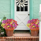 AGIRL 16 Bundles Artificial Flowers for Outdoor,No Fade Fake Plastic Flowers Faux Plants for Hanging Planters Decoration Indoor Outside Garden Porch Window Box Home Wedding