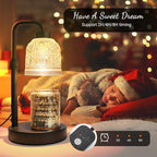 AIFEI Candle Warmer Lamp with Timer, Dimmable Adjustable Height Candle Lamp, Birthday Gifts for Women Mom Sister Friends, Candle Warmer Gifts New Home Decor, Candle Lamp Warmer with 2 Bulbs - Black