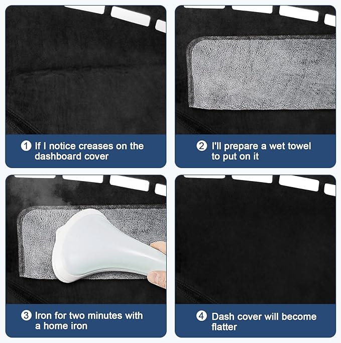 Dashboard Cover Mat Custom Fit for 2020 2021 2022 2023 Hyundai Sonata Dash Cover Nonslip Dash Mat Protector Sunshade No Glare Black (Only fits for 8.0-inch Touch Screen Dashboard)