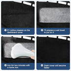 Dashboard Cover Mat Custom Fit for 2020 2021 2022 2023 Hyundai Sonata Dash Cover Nonslip Dash Mat Protector Sunshade No Glare Black (Only fits for 8.0-inch Touch Screen Dashboard)