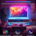PANGTON VILLA LED Lights for TV 80-100 Inch, 24.6FT ICRGB TV LED Backlight Kit Work with APP & Remote Control, Music Sync TV LED Lights, TV Lights Behind, USB Powered