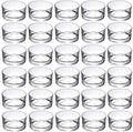 GOLDEAL 60-Pcs Tealight Candle Holders,Small Clear Glass,Tealight Holders Bulk Use for Weddings Parties Dinner,for 1.5" Tealight. Candle Mould