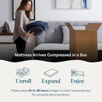 Lucid 14 Inch Memory Foam Mattress - Medium Plush Feel - Infused with Refreshing Bamboo Charcoal and Cooling Gel - Bed in a Box - Temperature Regulating - Pressure Relief - Breathable - Queen Size