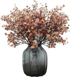 Babys Breath Silk Artificial Flowers Bulk 20pcs for Fall Decor Fake flower bouquet Bulk for Home Kitchen Indoor Bouquet Floral Arrangement Table Centerpieces Party Decor(Beige Brown 20pcs)