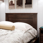 Prepac Stylish Flat Wood Panel Headboard for Queen Size Beds, Simplistic Wooden Queen Headboard 2.25" D x 64.5" W x 48" H, Espresso, EHFQ-1301-1