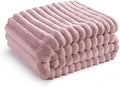 Bedsure GentleSoft Pink Fleece Blanket for Couch - Cozy Soft Blankets for Women, Cute Small Throws for Girls, 50x70 Inches