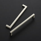 Ravinte 25 Pack Solid 6-1/4 Inch Center to Center Slim Square Bar Drawer Handles - Cabinet Hardware Brushed Nickel Pulls for Kitchen and Drawers