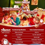 Voice Control 88ft 240LED Smart Christmas String Lights Outdoor/Indoor | String Lights Plug in with Remote, 12Modes, 7Voice Commands & Timers, Christmas Twinkle Light for Xmas Tree Decor (Multicolor)