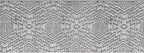 Custom Size Southwestern Style Runner Rug Mat for Wide Hallway Entryway Kitchen Laundry Room with Slip Resistant Latex Rubber Backing, Inca Grey, 31 inch X 12 feet