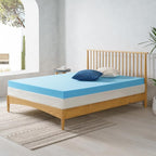 ZINUS 4 Inch Green Tea Cooling Gel Memory Foam Mattress Topper, Smaller, More Convenient WonderBox Packaging, Cooling Gel Foam, Pressure-Relieving Design, CertiPUR-US Certified, Full